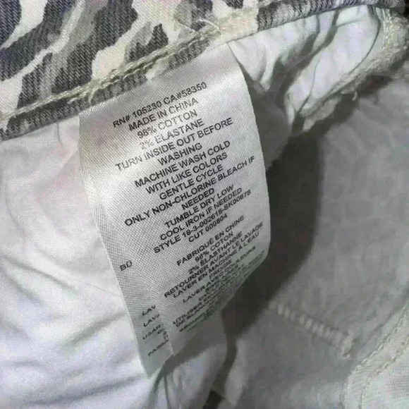 EUC Current/Elliott Leopard Print Denim Mini Skirt Size 28 - Picture 4 of 6